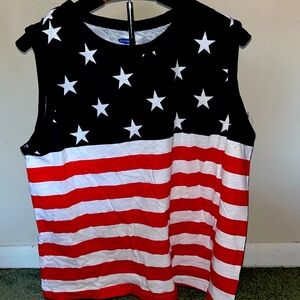 Patriotic, red, white and blue Old Navy tank top